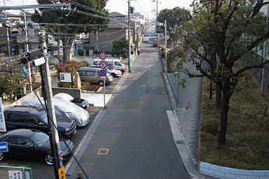 親王寺の南側の西国街道・浜街道